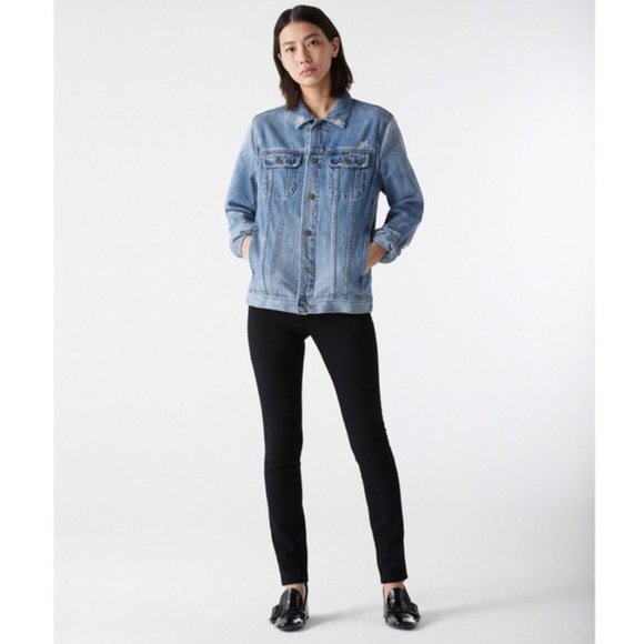 AG Adriano Goldschmied • The Stilt Cigarette Skinny Jeans Black | Size 25R - Picture 1 of 13